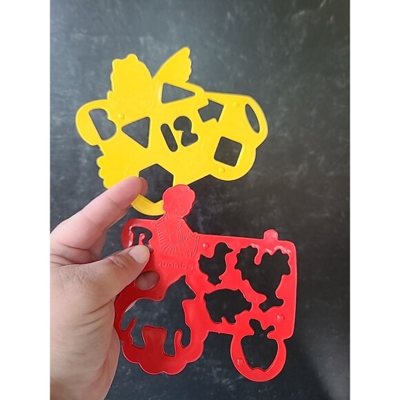 Vintage McDonald's Plastic Stencils 1986 Made In USA - Picture 1 of 10